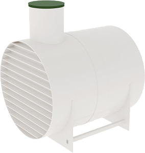 Резервуар (Ёмкость) горизонтальный для подземого монтажа 10 м³ / 2380*2450*2800 мм.